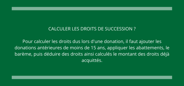 calculer les droits de succession